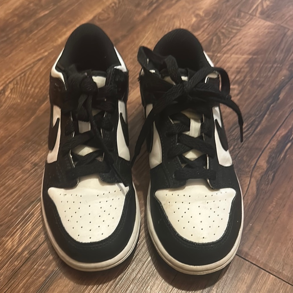Nike Kids Black and White Dunks